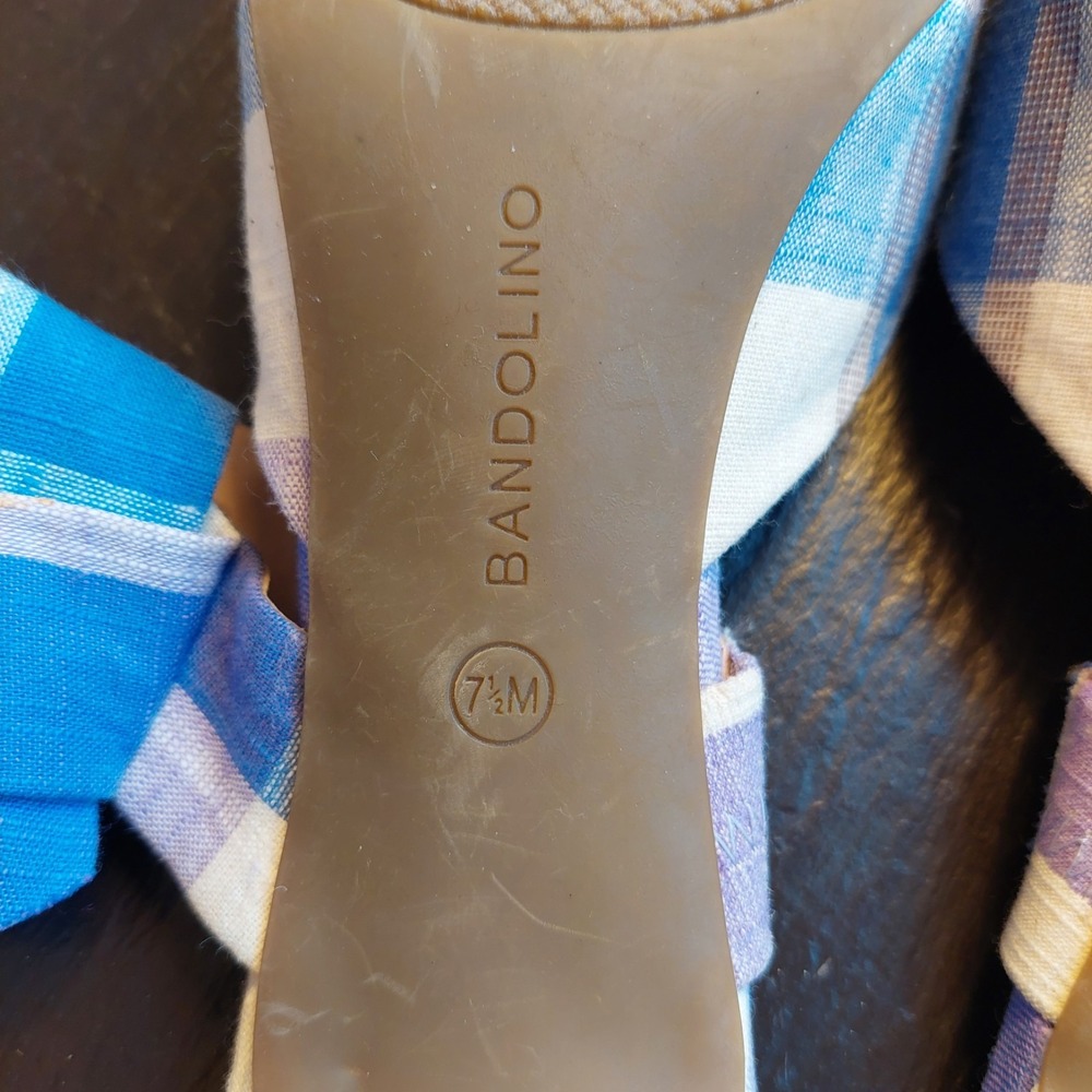 NEW! Bandolino Wmns Millie Mule Pointed Toe Kitten Heel Blue Lavender Size 7.5 M - Picture 9 of 10